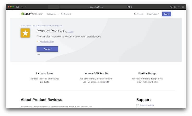 Shopify Product Reviews