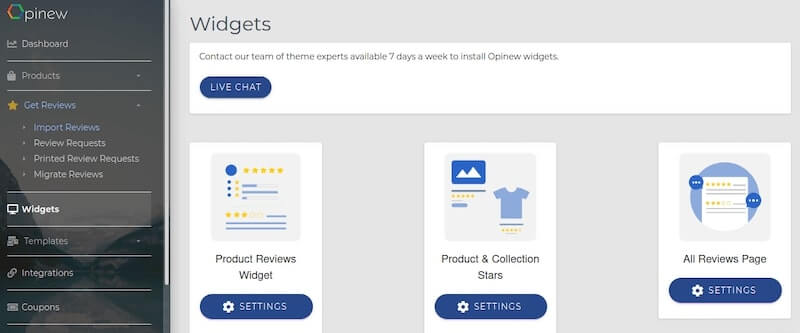 Opinew Product Reviews - Activate Reviews Widgets