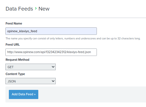 Klaviyo Abandoned Cart Flow - Data Feed Example